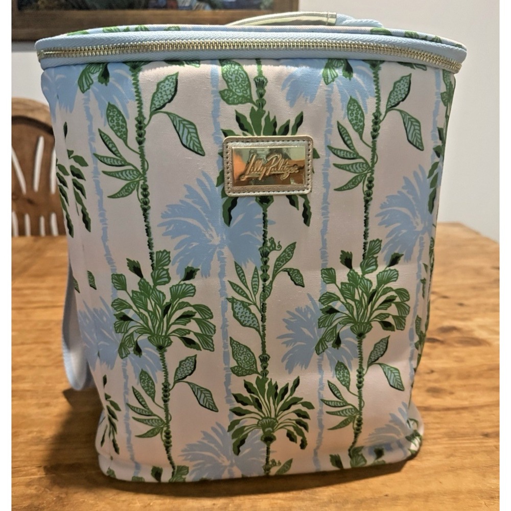 Lilly Pulitzer "Swayin In The Breeze Home" Insulated Wine Carrier Cooler Tote - Picture 2 of 11